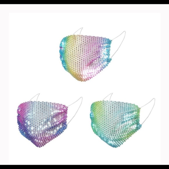 RHINESTONE STUDDED MASKS LINER! - Picture 3 of 4